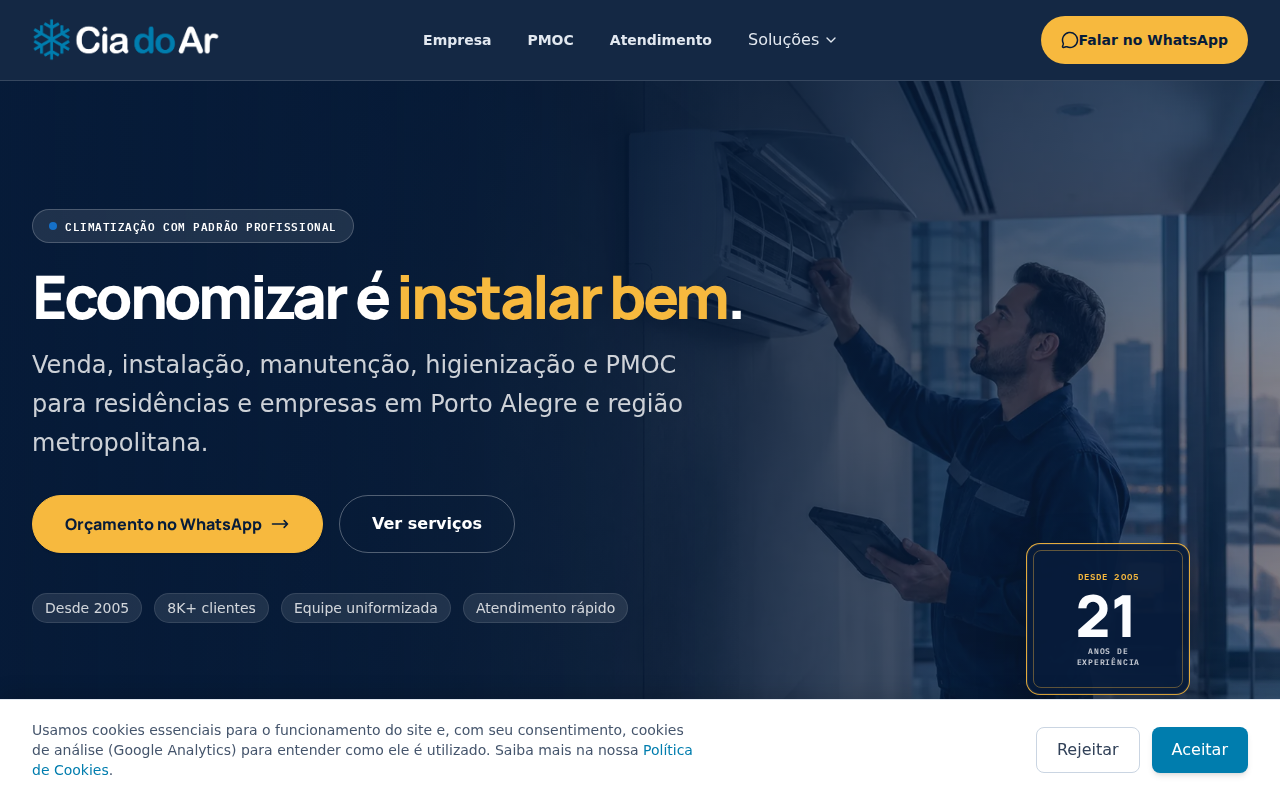 Prévia do site Cia do Ar